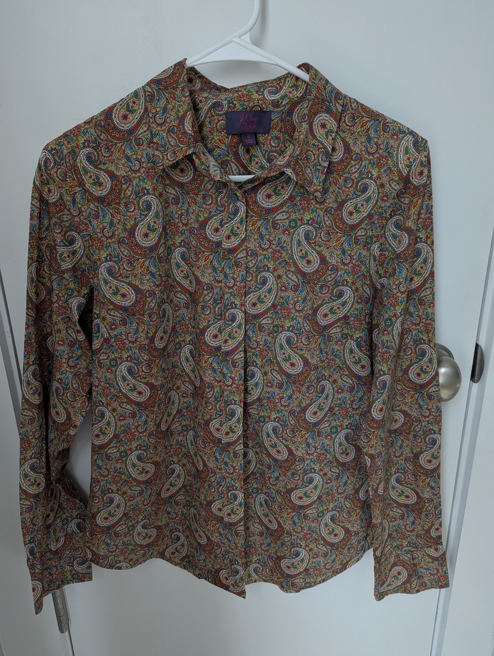 J. Crew Ladies Liberty Button Down Shirt Size 8